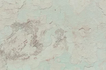 Deurstickers Verweerde muur Pastelkleurige betonnen muur met natuurlijke gebreken. Fragment van het cementoppervlak met natuurlijke textuur. Monochroom palet van tinten.