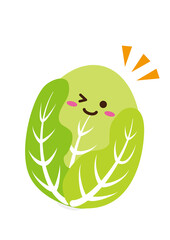 白菜キャラクター　線なし