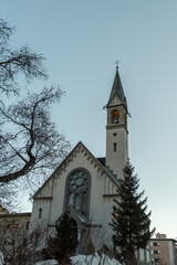 Fototapeta na wymiar Paulus church in Davos in Switzerland