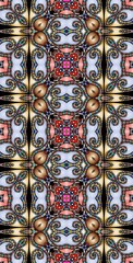 Fractodome Colorful Seamless Fractal Patterns