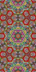 Fractodome Colorful Seamless Fractal Patterns