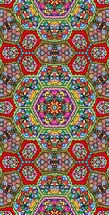 Fractodome Colorful Seamless Fractal Patterns