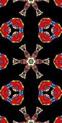 Fototapeta premium Fractodome Colorful Seamless Fractal Patterns
