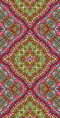 Naklejka premium Fractodome Colorful Seamless Fractal Patterns