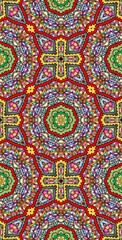 Fractodome Colorful Seamless Fractal Patterns