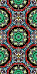Fractodome Colorful Seamless Fractal Patterns