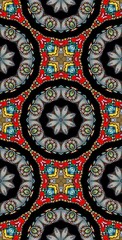 Fractodome Colorful Seamless Fractal Patterns