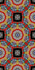 Fractodome Colorful Seamless Fractal Patterns