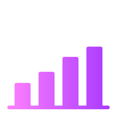 bar chart gradient icon