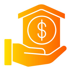 mortgage gradient icon