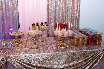 Decorated Table for the Reception; Fifteen Years Old Party