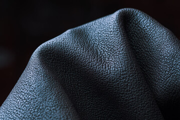 A close-up texture of real deer leather.