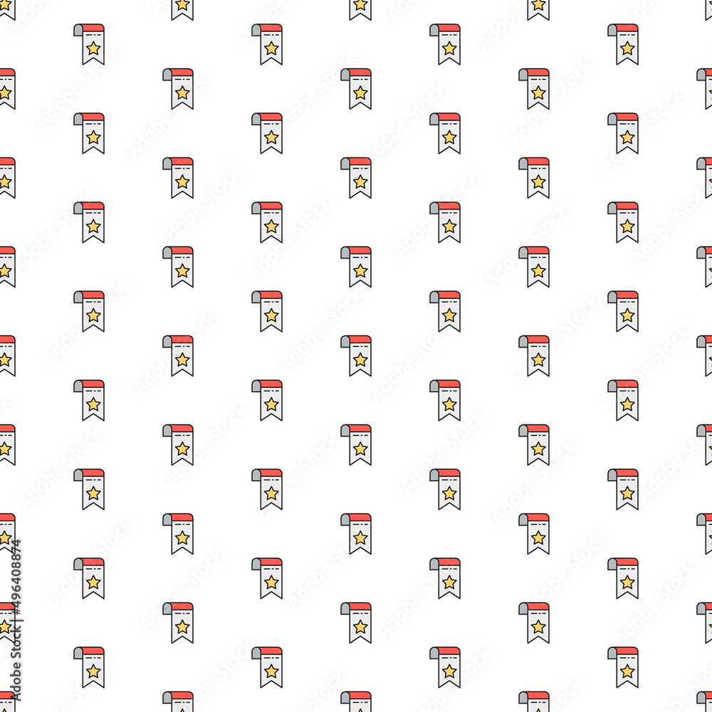 Aufkleber vector bookmark, webpage marker pattern with various icons. symbol texture design.