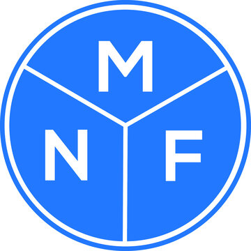 MNF letter logo design on black background. MNF  creative initials letter logo concept. MNF letter design.