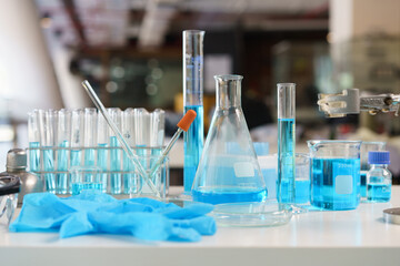 Laboratory research concept, Research and development of vaccines with high technology equipment