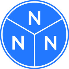 NNN letter logo design on white background. NNN  creative circle letter logo concept. NNN letter design.
