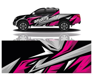 Fototapeta premium wrap car design template