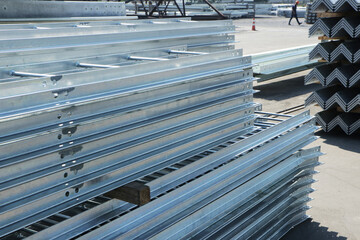 Hot-dip galvanized steel member for steel tower at steel factory