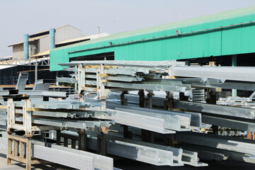 Hot-dip galvanized steel member for steel tower at steel factory