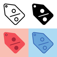 Illustration vector graphic of Discount Icon. Perfect for user interface, new application, etc