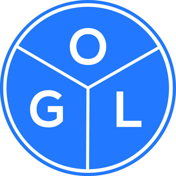 OGL letter logo design on white background. OGL  creative circle letter logo concept. OGL letter design.