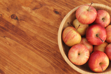 .Red apples.