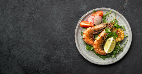grilled tiger prawns