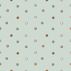 cute seamless pattern with dots