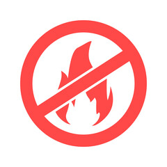 vector illustration of the icon can't light a fire, play with fire.