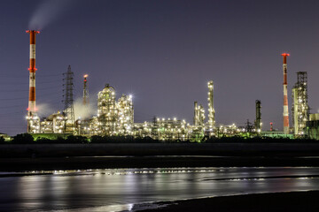 四日市市　コンビナート　夜景