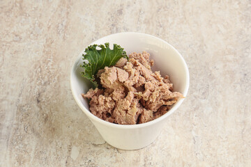 Liver pate in the bowl