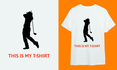White Golf Sports T-Shirt