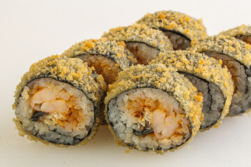 Japanese tempura roll with fish