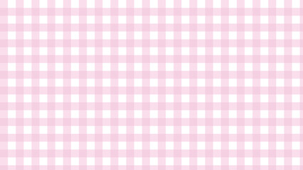 cute pastel pink gingham, tartan, plaid, checkered pattern background