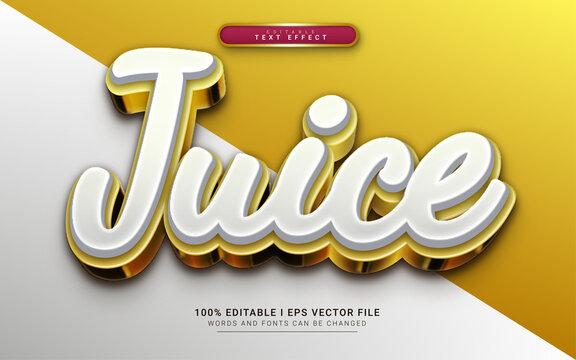 Juice 3d Style Text Effect