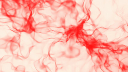 Green abtract background, glowing plasma smoke pattern, 3D render illustration.