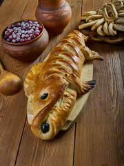 Lattice-topped fish pie