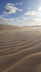 Textura da areia em dunas em tutoia, Maranhão 