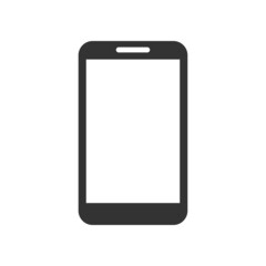 Phone vector icon isolated on white background