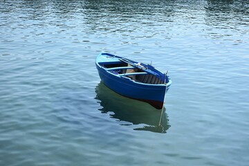 Tipica barca da pesca di salerno in campania