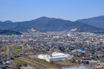 Fototapeta na wymiar 福井県敦賀市の街並み　衣掛山からの眺望