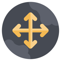 Fototapeta premium MOVE flat icon,linear,outline,graphic,illustration