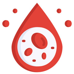 WHITE BLOOD CELL flat icon,linear,outline,graphic,illustration