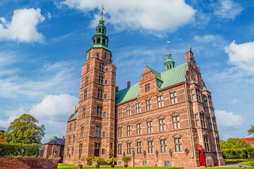 Fototapeta premium Rosenborg is a small castle of the Renaissance era in the center of the Danish capital of Copenhagen,