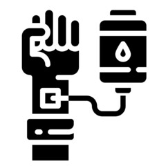 BLOOD DONATION glyph icon,linear,outline,graphic,illustration
