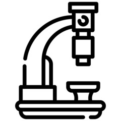 MICROSCOPE line icon,linear,outline,graphic,illustration