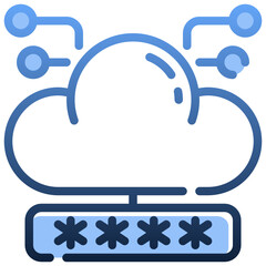 PASSWORD Gradient icon,linear,outline,graphic,illustration