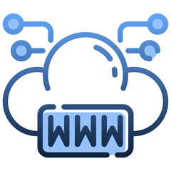 WWW Gradient icon,linear,outline,graphic,illustration