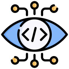 VIEW filled outline icon,linear,outline,graphic,illustration