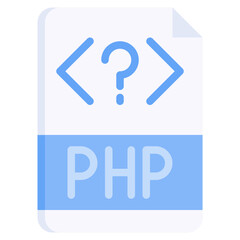 PHP flat icon,linear,outline,graphic,illustration